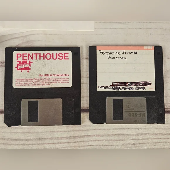 Penthouse Electric Jigsaw Puzzles Original IBM Software By Merit Software 1990